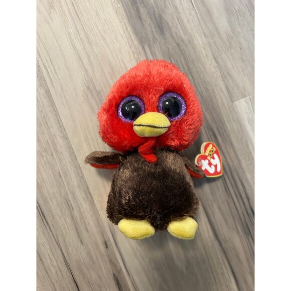 Ty Beanie Boos 2013 GOBBLES the Turkey 6" NEW Tags Plush Stuffed Animal Toy - Picture 2 of 7